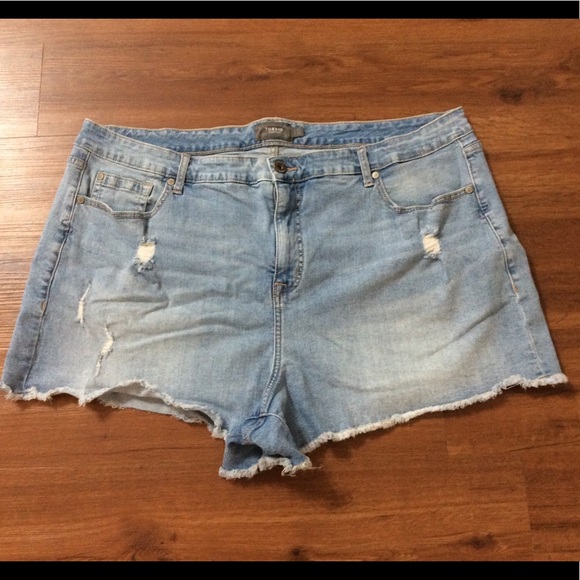 torrid Pants - Torrid Distressed Cut Off Jean Shorts Size 22